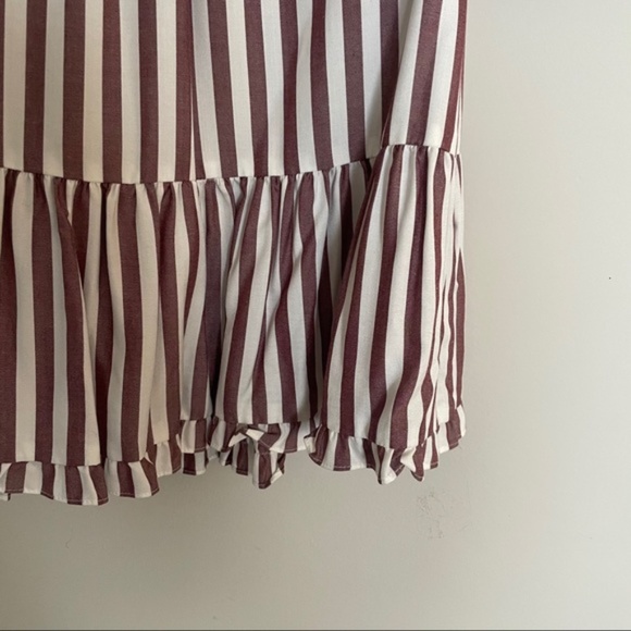NWOT Madewell Stanza Ruffle Hem Top in Stripe - Picture 5 of 9